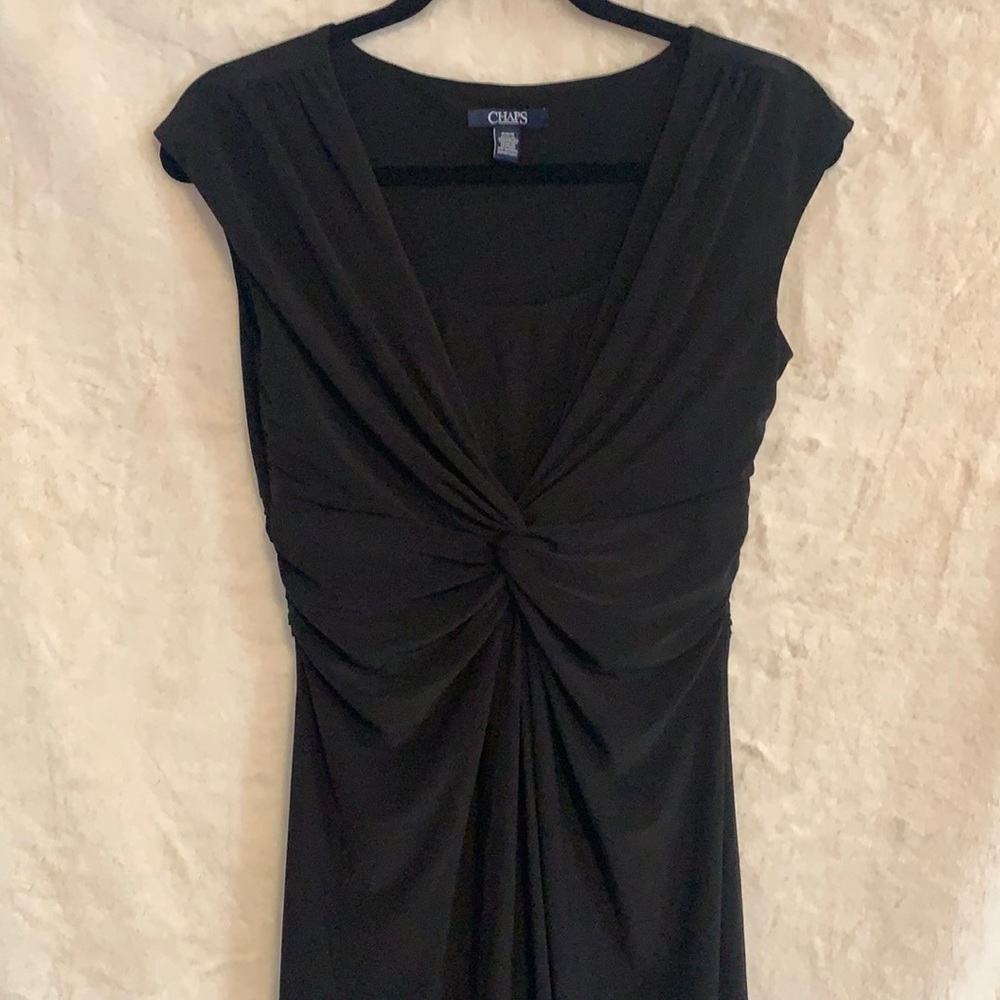 Aline jersey knit dress, black